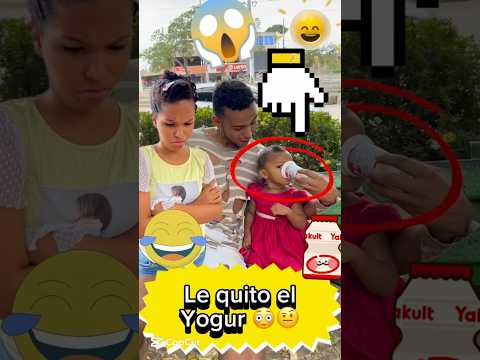 Le quito el yogur a la mendiguita 🥺🤨😩 #viral #youtubeshorts #shortvideo #comedy #love