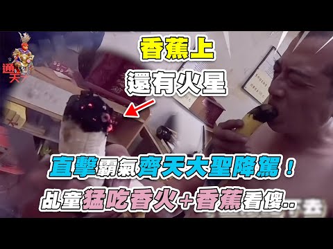 【直擊霸氣齊天大聖降駕！乩童猛吃香火＋香蕉看傻..】｜@user-og7vp8js1v