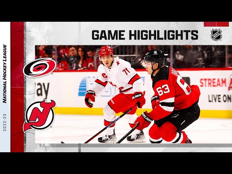 Hurricanes @ Devils 3/12 | NHL Highlights 2023