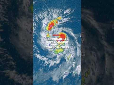 Hurricane Lee now category one and strengthening