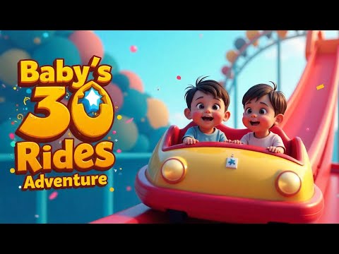 Baby’s 30 Thrilling Rides Adventure 🎢 | 3D Baby Cartoon Song & Fun Park Ride Show