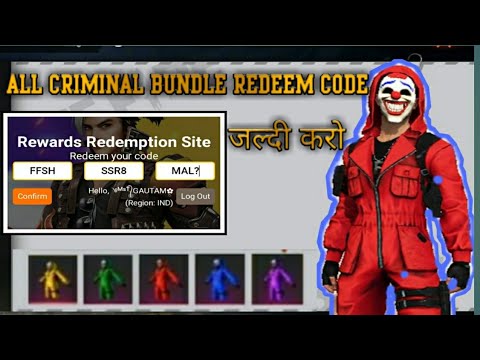 Free Fire Red Crminle Bandel Redeen Cod Coupon 11 21