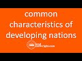 Economic Challenges in Developing Countries