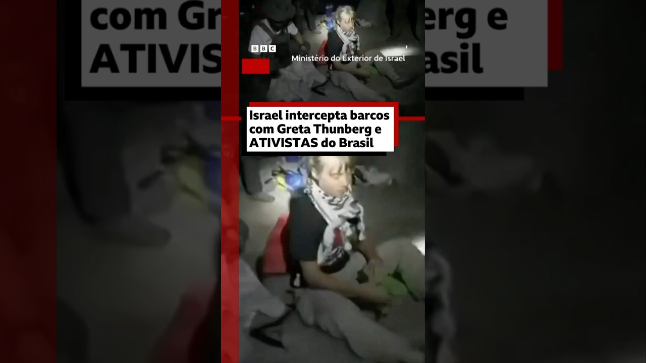 Israel intercepta barco com ativistas rumo a Gaza incluindo 10 brasileiros e Greta Thunberg