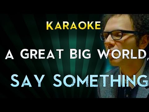 Say Something – A Great Big World, Christina Aguilera | Karaoke Instrumental Lyrics Sing Along