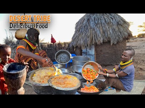 Africa Village Life || Cooking Delicious Green Beans,Big Potatoes & Rice ||Turkana Desert