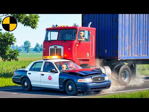 OUT OF CONTROL DUMMIES CAUSE ROAD WRECKS in BeamNG.drive #2