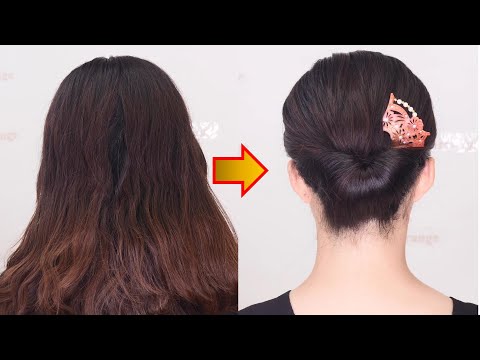 【ミデアムヘアからロングヘアまで出来る】オシャレなアップスタイル