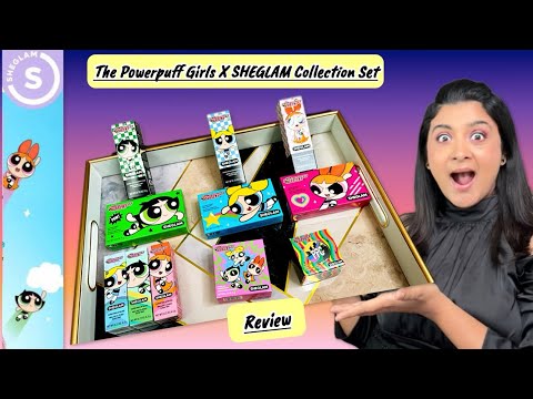 THE POWERPUFF GIRLS X SHEGLAM  MAKEUP COLLECTION SET REVIEW