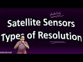 Satellite Sensor Resolutions Explained