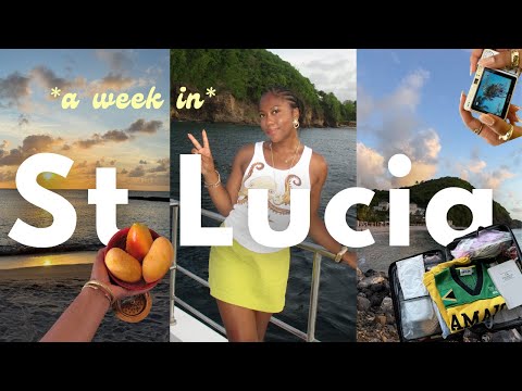 ST. LUCIA TRAVEL VLOG 🇱🇨 | graduation trip to the best wellness resort in the Caribbean 🍹🌺