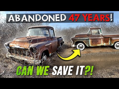 ABANDONED 1956 Chevrolet RESCUED after sitting 47 years! Junkyard Gold!