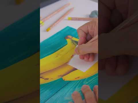 HACIENDO QUE EL PAPEL DESAPAREZCA ! DIBUJO DE BANANA