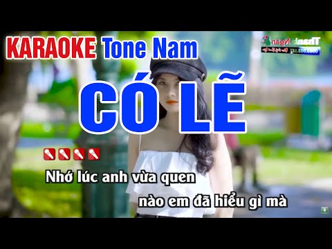 CÓ LẼ KARAOKE Tone Nam | Beat Nhạc Sống Thanh Ngân