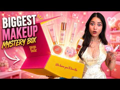 Unbox Huge Cutest Makeup Mystery Box of India 😱 | Ye Kya SCAM Hai??