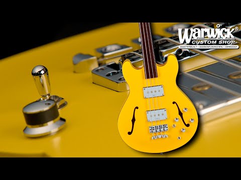 Warwick Custom Shop Masterbuilt - StarBass II - Solid Yellow Finish #17-3382