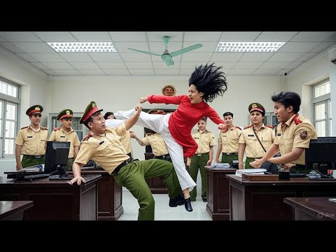 Viên cảnh sát tưởng cô gái dễ bắt nạt, không ngờ nhận cú phản đòn khiến cả đồn choáng váng!