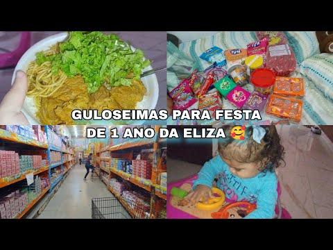 COMPRAMOS GULOSEIMAS PARA O SAQUINHOS DE SURPRESA 🛍️🥰 | Festa de 1 ano da Eliza (CASAL EXCELENTE)