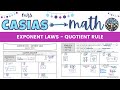Exploring the Quotient Rule in Exponent Laws