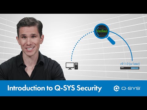 Q-SYS Security Introduction