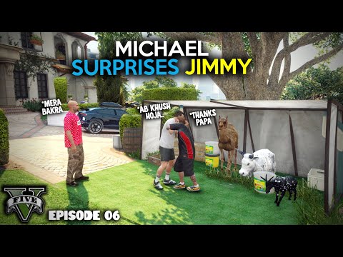 MICHAEL SURPRISES JIMMY | MANDI SERIES - EP #06 | EID AL ADHA | GTA 5 - URDU | HXB