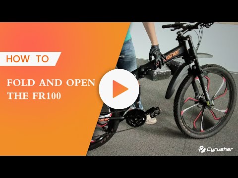 Quick Tips-How to fold the FR100 e-bike#cyrusher #ebikes