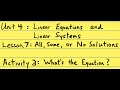 Understanding Solutions and Properties of Equations