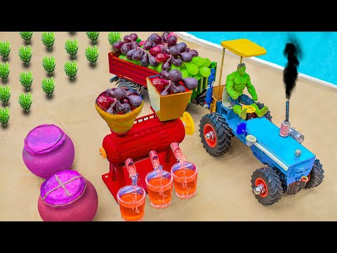 DIY making mini fruit juice press machine science project | Farming Engineer