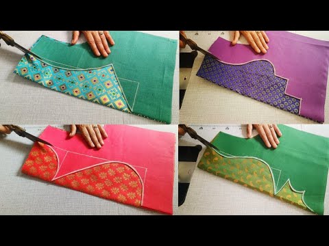 Very popular blouse back neck design || cutting and stitching back neck design || Blouse designs