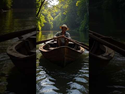 एक आदमी जंगल में नदी में नाव पर बस गया #shots #facts #youtubeshorts #cartoon #funny #dalimsharma