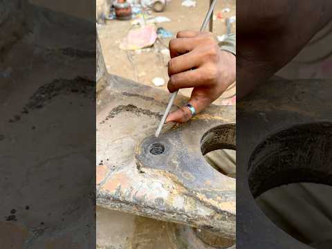 Amazing skills for Tak out broken bolt with stick welding #shorts #welding #skills