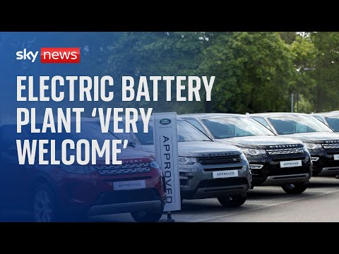 Jaguar Land Rover owner investment in electric vehicle battery plant in UK 'very welcome'