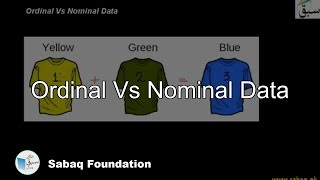 Ordinal Vs Nominal Data