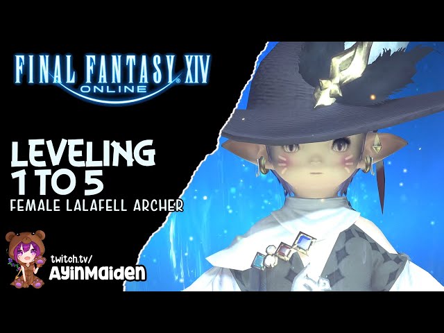 FFXIV - Leveling 1 to 5 Lalafell Archer in Gridania (MSQ + Archer's Guild Quests)