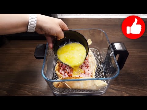 Этот Завтрак я хочу есть каждый день! Яичница с ветчиной в лаваше в аэрогриле Red G500