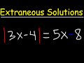 Solving Absolute Value Equations