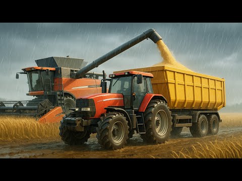 Storm in 1 Hour, Can the Tractor Beat the Rain? 30 Hectares Left Race Against Time on the Farm!