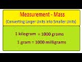 Converting Between Grams and Kilograms