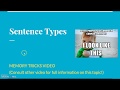 Exploring Sentence Types with Memory Tips
