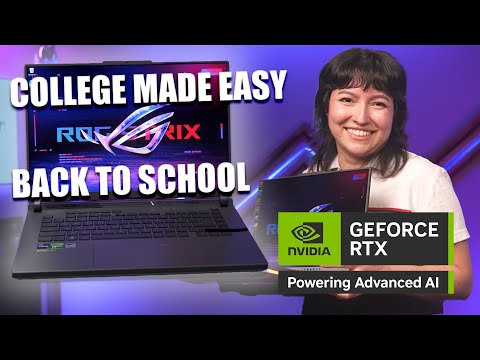 How to Make College Easy with NVIDIA GeForce RTX laptops! STEM, Gaming, Content Creation, and More!