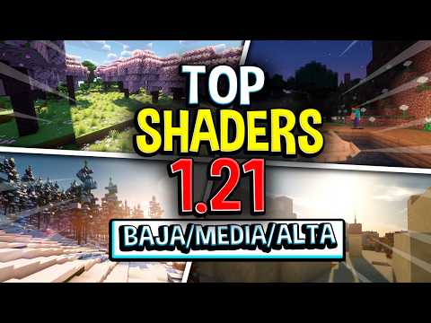 ✨ TOP 7 SHADERS para Minecraft PE 1.21 Gama BAJA, MEDIA y ALTA | Shaders para PE/BEDROCK/JAVA 1.21🤩