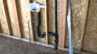 How To Keep Drain Pipes Away From Structural Wall Framing Components You - Framing A Basement Wall Around Drain Pipes