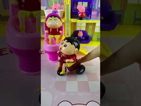 Satisfying with Unboxing Shinchan Stealing Stairs Toys ASMR Videos