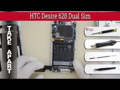 (ENGLISH) How to disassemble 📱 HTC Desire 628 Dual Sim Take apart Tutorial