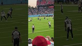When Nashville, Tennessee at the Tennessee Titans game on the fifth row great view ￼