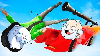 SUPERCOCHES vs LANZACOHETES en GTA V 🏎️💥 con PANCRACIO SOYDANY y LINDA