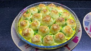 كريات البطاطا بالكريمة طبق سهل سريع و بزاف بنين