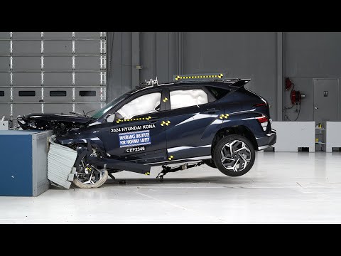 2024 Hyundai Kona updated moderate overlap IIHS crash test