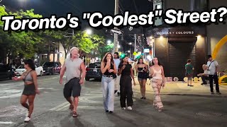 To Ossington Avenue from Chinatown | Friday Night Toronto Walk (Aug 2025)