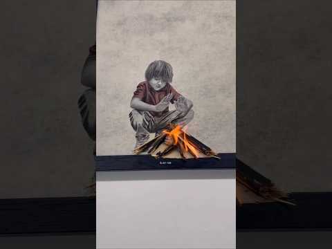 Amazing realistic painting #shorts #painting